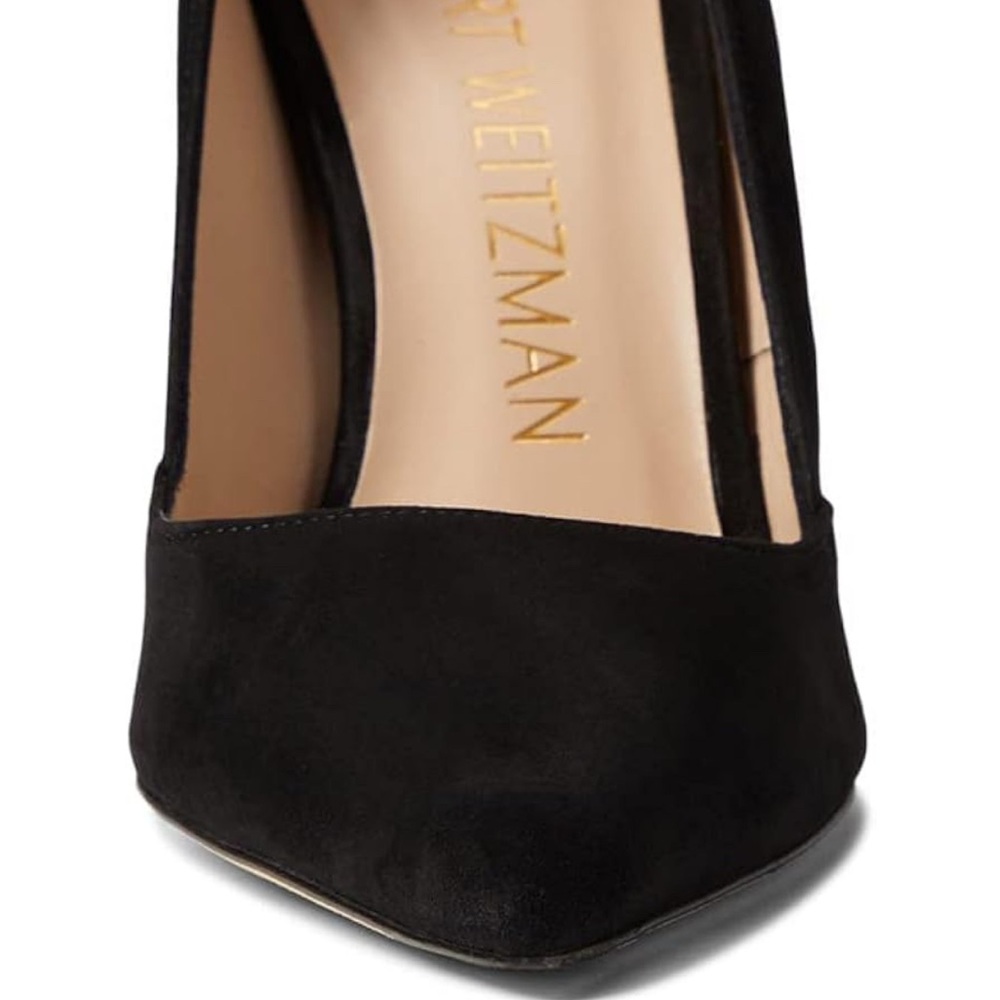 New! Stuart Weitzman XCurve 100 Pumps Black Size: 8.5M, MSRP $475 - Picture 2 of 11